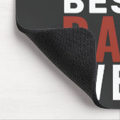 最高のパパータイポグラフィ父の日写真 マウスパッド (コーナー)