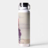 最高のパパータイポグラフィ父完全写真 ウォーターボトル (背面)