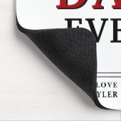 最高のパパーバータイポグラフィ父の日マウスパッド マウスパッド (コーナー)