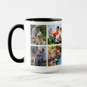 最高のパパー写真タイポグラフィ父の日 マグカップ (左)