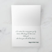 最高のパパー常に父の写真を折り畳んだホリデーカード シーズンカード (内部)