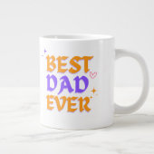 最高のパパー常に – 父の日マグカップデザイン ジャンボコーヒーマグカップ (右)