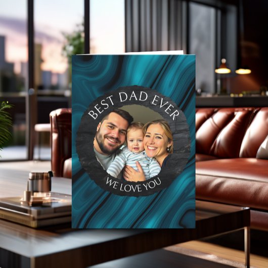 最高のパパー愛写真テンプレートパーソナライズされた カード