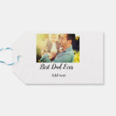 最高のパパー父の日の娘パパパパp ギフトタグ (裏面横)