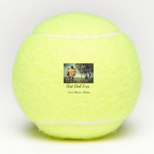 最高のパパー父の日の娘パパパパp テニスボール (正面)