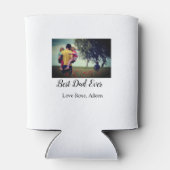 最高のパパー父の日の娘パパパパp 缶クーラー (裏面)