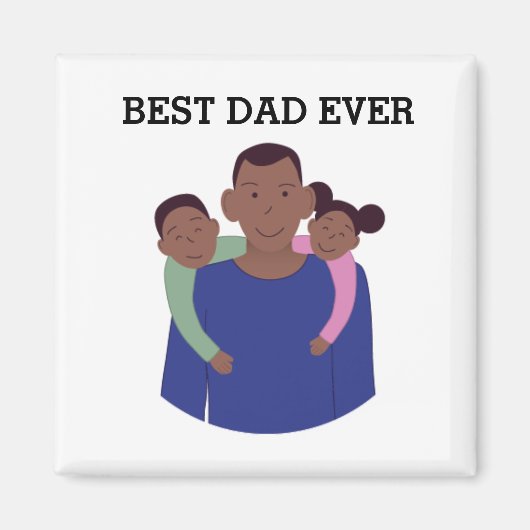 最高のパパー父の日マグネット マグネット (正面)