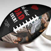 最高のパパー赤いハート父の日2写真 アメリカンフットボール