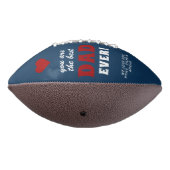 最高のパパー赤いハート父の日2写真 アメリカンフットボール (回転270)