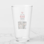 最高のパパー赤いハート父の日2写真 タンブラーグラス (裏面)