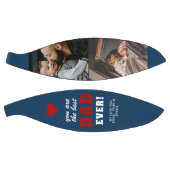 最高のパパー赤いハート父の日2写真 バスケットボール (パネル)