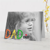 最高のパパー・エバー父の日の折り畳みグリーティングカード カード (黄色い花)