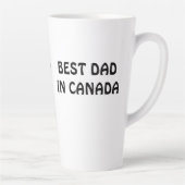 最高のパパー・エバー・カナダのトップ・ファーザー カフェラテマグ (右)