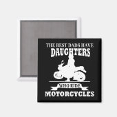 最高のパパ乗りオートバイ マグネット (正面/裏面)