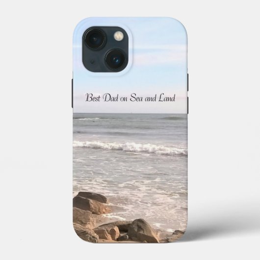 最高のパパ写真の波の大西洋海ブルースカイ Case-Mate iPhoneケース (裏面)