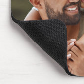 最高のパパ写真カスタムと名前GREEN WHITE マウスパッド (コーナー)