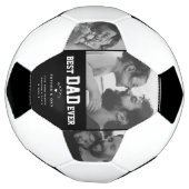 最高のパパ写真カスタムコラージュ父の日 サッカーボール (回転)