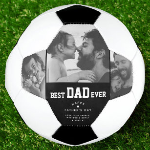 最高のパパ写真カスタムコラージュ父の日 サッカーボール
