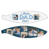 最高のパパ写真カスタムコラージュ記念ギフト バスケットボール (パネル)