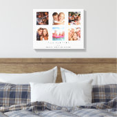 最高のパパ写真カスタム家族コラージュ父 キャンバスプリント (インサイチュ (寝室))