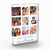 最高のパパ写真カスタム家族コラージュ父 フォトブロック (左)