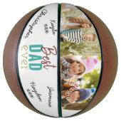 最高のパパ写真カスタム署名済 バスケットボール (縦)