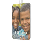 最高のパパ写真カスタム誕生日ギフトカー カーエアーフレッシュナー (左)