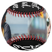 最高のパパ写真カスタムFaters Day Gift ソフトボール (裏面)