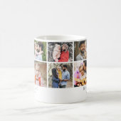 最高のパパ写真コラージュ父 コーヒーマグカップ (中央)