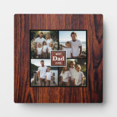 最高のパパ写真テンプレート フォトプラーク (正面)