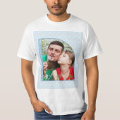 最高のパパ写真ハーフアーチ Tシャツ (正面)