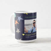 最高のパパ写真パーソナライズされた父の日 コーヒーマグカップ (正面左)