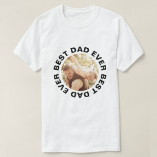 最高のパパ写真パーソナライズされた父の日 Tシャツ