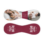 最高のパパ写真パーソナライズされた 野球ボール (パネル)