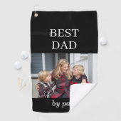 最高のパパ写真プロ母の日ゴルフタオル ゴルフタオル (インサイチュ)