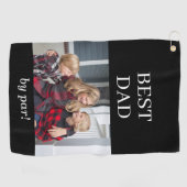 最高のパパ写真プロ母の日ゴルフタオル ゴルフタオル (横)