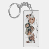 最高のパパ写真モダンコラージギフト キーホルダー (正面左)