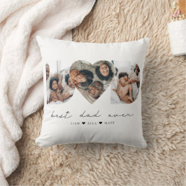 最高のパパ写真モダンコラージギフト クッション