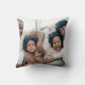 最高のパパ写真モダンコラージギフト クッション (裏面)