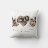 最高のパパ写真モダンコラージギフト クッション (正面)