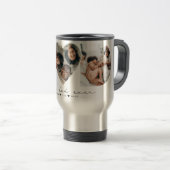 最高のパパ写真モダンコラージギフト トラベルマグ (正面右)