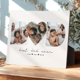 最高のパパ写真モダンコラージギフト フォトプラーク