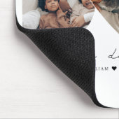 最高のパパ写真モダンコラージギフト マウスパッド (コーナー)