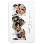 最高のパパ写真モダンコラージギフト マグネット (縦)