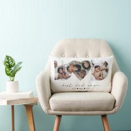 最高のパパ写真モダンコラージギフト ランバークッション