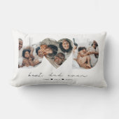 最高のパパ写真モダンコラージギフト ランバークッション (正面)