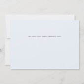 最高のパパ写真モダン父の日 カード (裏面)