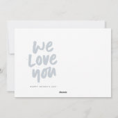 最高のパパ写真モダン青い父の日 シーズンカード (裏面)