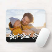 最高のパパ写真名ギフト父のデイ マウスパッド (マウス)