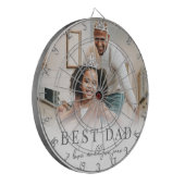 最高のパパ写真父 ダーツボード (正面左)